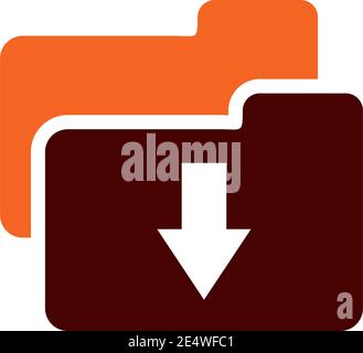 Download icon logo design vector illustration template Stock Vector