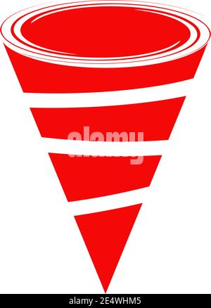 Tornado twist icon logo design vector illustration template Stock Vector