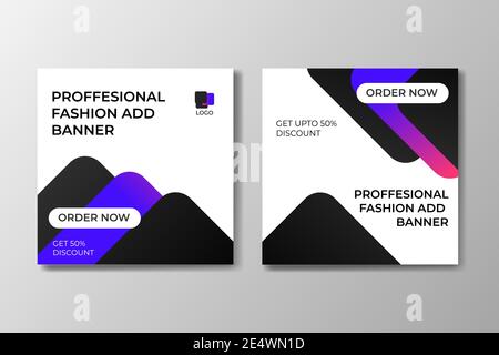 Social Media Post Vector Template with stylish design and color pallet. EPS 10 customizable layered vector file Stock Vector