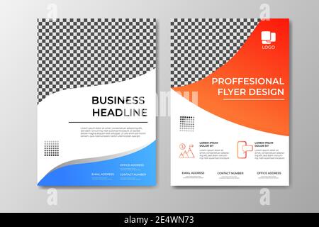 Business Flyer Template with modern design and elegant color pallet Vector Template EPS10 file Stock Vector