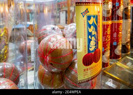 Taipei, DEC 24, 2016 - Close up shot of Licorice Menthol selling in a bottle Stock Photo