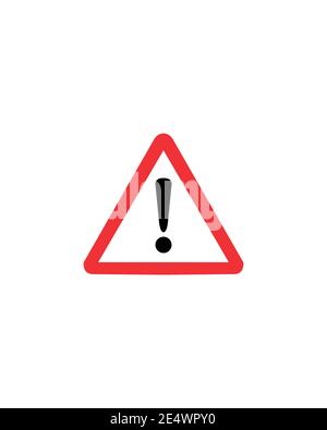 Exclamation danger sign Stock Vector