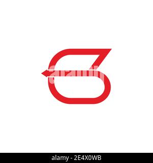 abstract letter kg arrow simple geometric logo vector Stock Vector ...