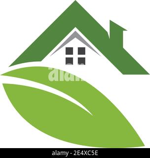 green house logo vector friendly concept template Stock Vector