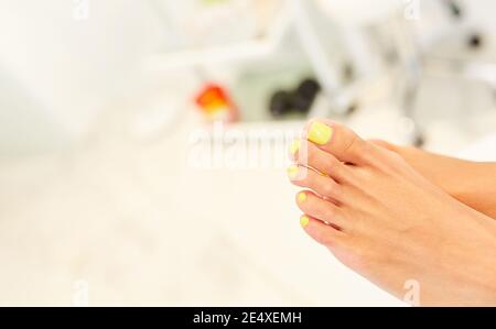 Pedicure dead skin remover foot rasp woman in nail salon Stock Photo - Alamy