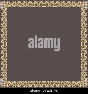 Floral Vector Fine Frame Stock Vector