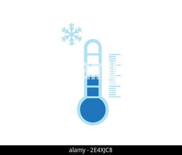 Thermometer Icon on a white back Stock Vector