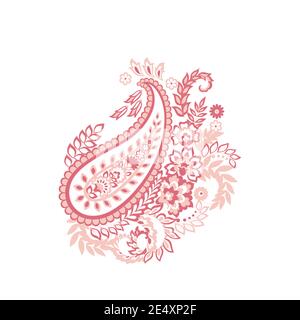 Paisley Floral oriental ethnic Pattern. Vector Damask Ornament Stock Vector