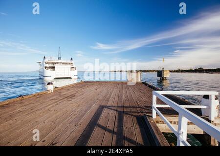 Sorrento Queenscliff Ferry in Australia Stock Photo