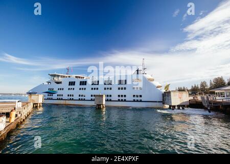 Sorrento Queenscliff Ferry in Australia Stock Photo