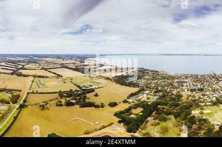 Aerial View from Flinders in Australia Stock Photo