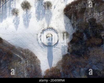 Manchester, UK, 25th Jan 2021. Members of the public enjoy snowfall at Heaton Park in Manchester, UK. Credit: Jon Super/Alamy Live News. Stock Photo