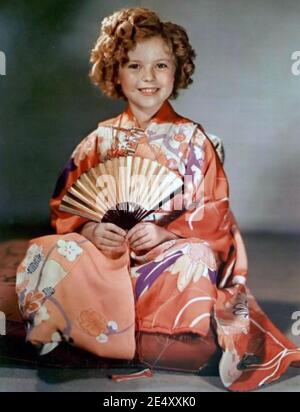 SHIRLEY TEMPLE (1928-2014) American film actress and later diplomat, about 1934 Stock Photo