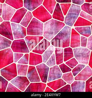 Seamless geo tile shape collage surface pattern Stock Photo