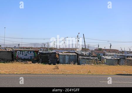 Delft  township on the outskirts of Cape Town, South Africa. Stock Photo