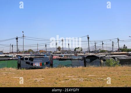 Delft  township on the outskirts of Cape Town, South Africa. Stock Photo