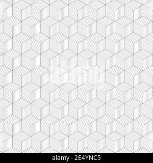 Vector abstract squares background. Modern technological illustration with square mesh. Digital geometric abstraction with lines and dots. Stock Vector