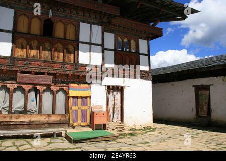 buddhist monastic school in gangtey in bhutan Stock Photo