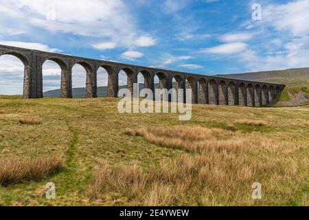 The Ribblehead Viaduct near Ingleton, North Yorkshire, England, UK Stock Photo