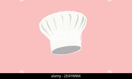 Vector Isolated Illustration of a Chef Hat. Chef or Kitchen Icon Stock Vector