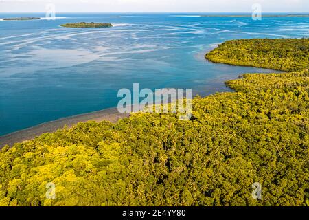 Bougainville Island in Papua New Guinea's volcanoes along its ...