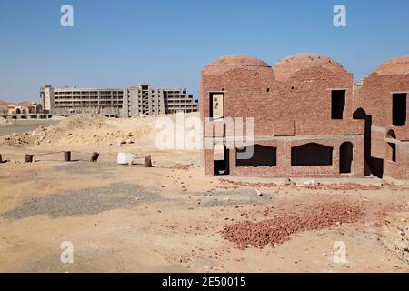 Unfinished architecture in Marsa Alam, Egypt Stock Photo
