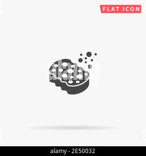 Sponge flat vector icon. Hand drawn style design illustrations. Stock Vector