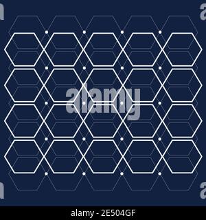 Beautiful cube pattern for wall vector design. Stock Vector