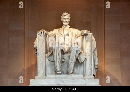 Lincoln Memorial in Washington DC, USA. Stock Photo