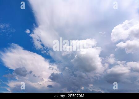 Deep blue sky on sunny day Stock Photo
