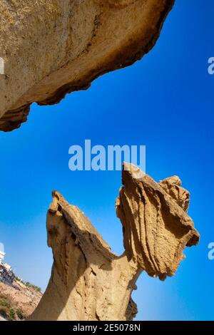 Erosions of Bolnuevo, Natural Heritage of Region of Murcia, Murcia, Spain, Europe Stock Photo