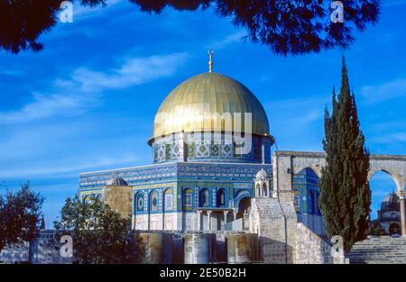 Dome of the Rock Mosque Jerusalem Israel Stock Photo