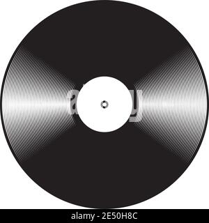 Single Vinyl Record Icon/Vector isolated on white Stock Vector