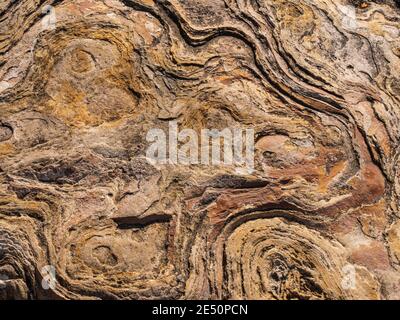 brown orange and tan textured surface of rock background Stock Photo