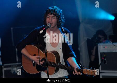 British lead singer Luke Pritchard from the Kooks performs live on stage during 19th edition of the 'Inrocks' music festival, at Paris, France, on November 10, 2006. Photo by DS/ABACAPRESS.COM Stock Photo