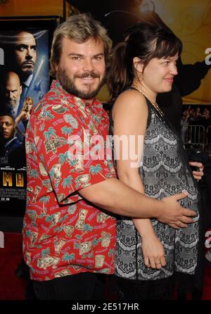Exclusive!! Jack Black plays Mr Mom as he and wife Tanya take 2 month old  son Samuel Jason for a stroll around the neighbourhood in Beverly Hills,  Ca, 8/5/06 Stock Photo - Alamy
