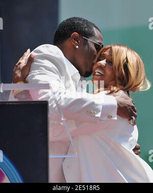 Sean Diddy Combs and his mother Janice attend the ceremony honoring him with a star on the Hollywood Walk of Fame, on Hollywood Boulevard in Hollywood, CA, USA on May 2, 2008. Photo by Lionel Hahn/ABACAPRESS.COM Stock Photo