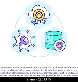 SaaS solutions brochure template Stock Vector Image & Art - Alamy