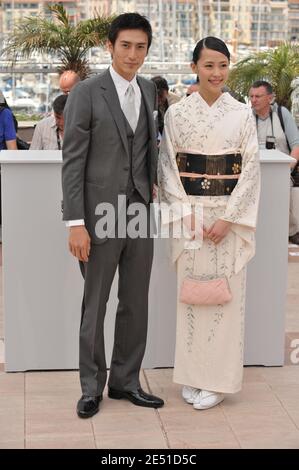 Yusuke Iseya and Yoshino Kimura attend a photocall to promote their latest film 'Blindness' during the 61th Cannes Film Festival at the Palais des Festivals in Cannes, France on May 14, 2008. Photo by Hanh-Orban-Nebinger/ABACAPRESS.COM Stock Photo
