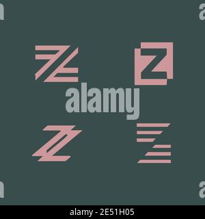 letter z logo and monogram design concept vector Stock Vector