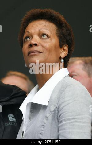 Jacqueline Tabarly, wife of French sailing legend late Eric Tabarly, during the opening of 'City of sailing - Eric Tabarly' to mark the 10th anniversary of his death in Lorient, western France, on May 17, 2008. Photo by Thomas Bregardis/Cameleon/ABACAPRESS.COM Stock Photo