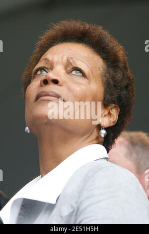 Jacqueline Tabarly, wife of French sailing legend late Eric Tabarly, during the opening of 'City of sailing - Eric Tabarly' to mark the 10th anniversary of his death in Lorient, western France, on May 17, 2008. Photo by Thomas Bregardis/Cameleon/ABACAPRESS.COM Stock Photo