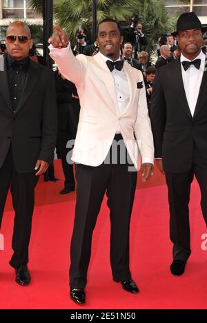 Sean J. Combs (aka Puff Diddy) arriving at the Palais des Festivals in Cannes, Southern France, May 21, 2008, for the screening of Steven Soderbergh's Che presented in competition at the 61st Cannes Film Festival. Photo by Hahn-Nebinger-Orban/ABACAPRESS.COM Stock Photo