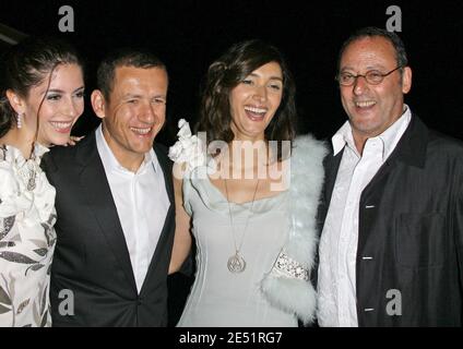 EXCLUSIVE COVERAGE. French comedian Dany Boon and his pregnant wife Yael  attend Robert Hossein's superproduction of 'Ben-Hur' at the 'Stade de France'  in Saint-Denis, near Paris, France on September 26, 2006. Photo