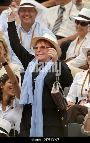 Regine attends the 2008 French Tennis Open at Roland Garros stadium in Paris, France, on June 1, 2008. Photo by Giancarlo Gorassini/ABACAPRESS.COM Stock Photo