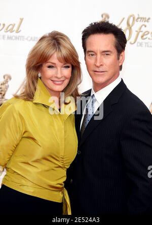 US actress Deidre Hall and Drake Hogestyn arriving at the 48th Monte-Carlo TV Festival opening ceremony in Monaco on June 8, 2007. Photo by Denis Guignebourg/ABACAPRESS.COM Stock Photo