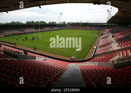 Poster Rugby Stade Toulousain Vs Clermont 2008 - Affiche Match Vintage