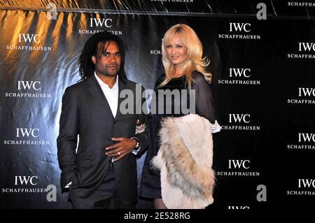 Christian and Adriana Karembeu attend the IWC watch party at the Palais de Chaillot, in Paris, France on June 16, 2008. Photo by Christophe Guibbaud/ABACAPRESS.COM Stock Photo