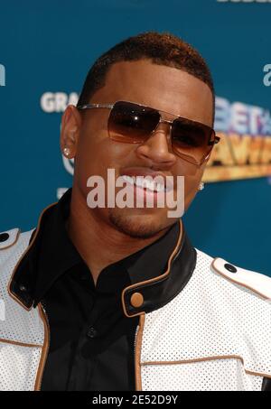 Chris Brown arriving for the 2008 BET Awards held at the Shrine Auditorium in Los Angeles, CA, USA on June 24, 2008. Photo by Lionel Hahn/ABACAPRESS.COM Stock Photo