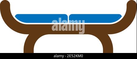 Furniture logo icon vector flat design template Stock Vector